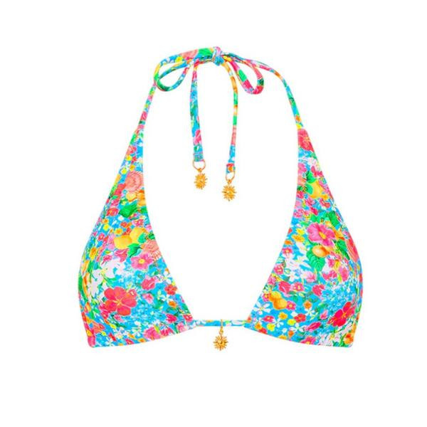 Women's Kulani Kinis Classic Tie Halter Swim Bikini Top Small Mermaid Garden | Scheels Sports