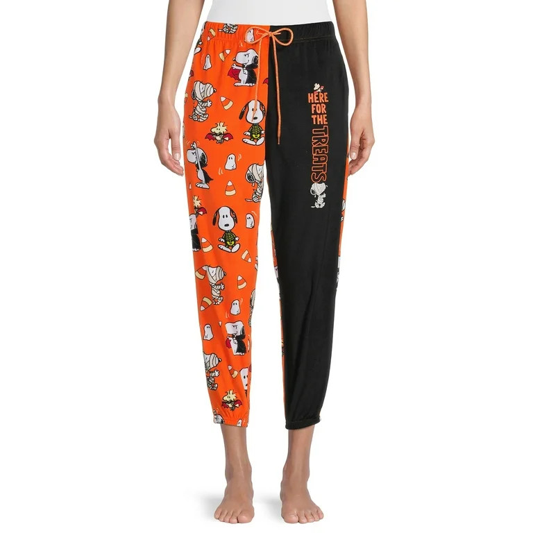 Peanuts Snoopy Women's and Women's Plus Halloween Joggers - Walmart.com | Walmart (US)