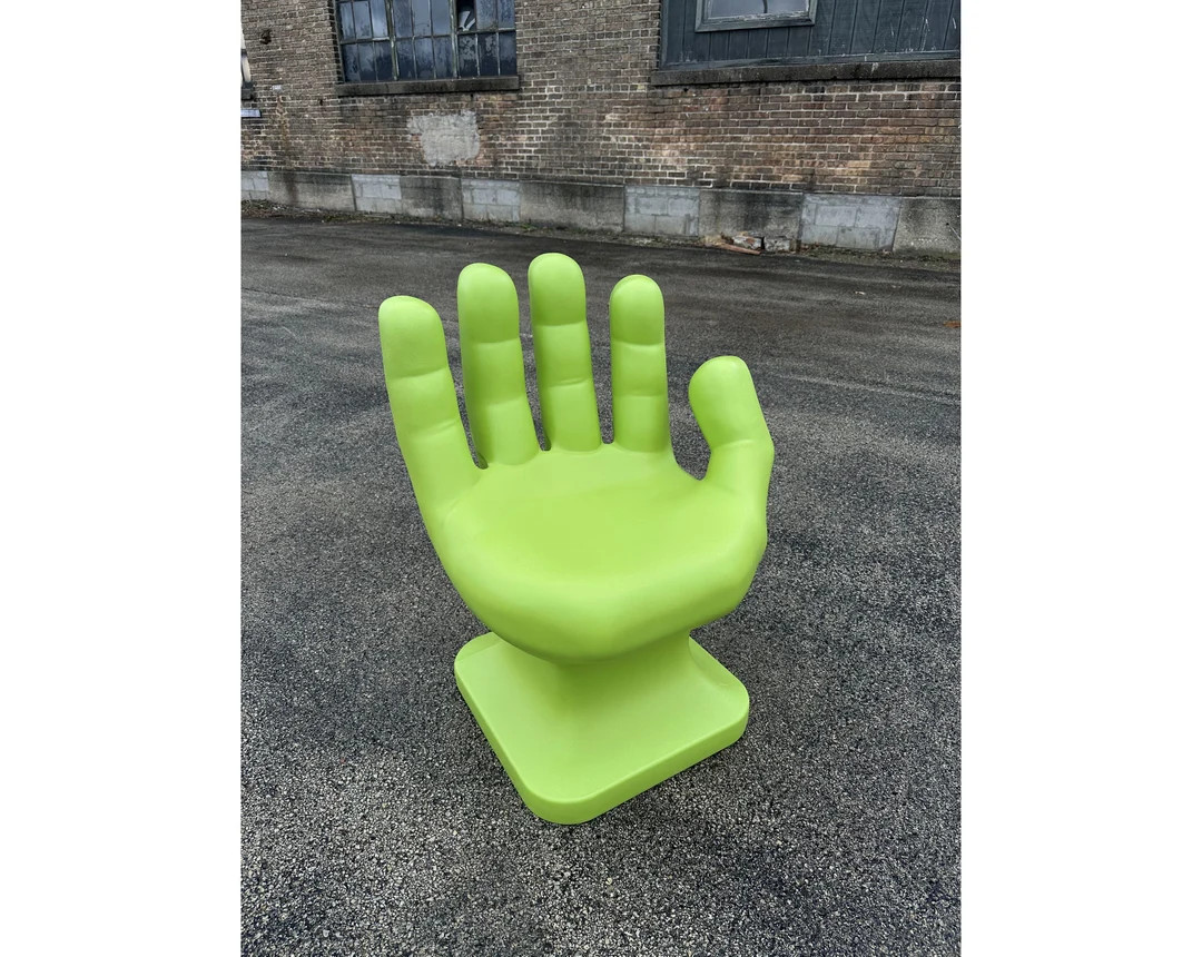 Light Avocado Green RIGHT Hand Shaped Chair 32" Tall Adult Size 70's Retro EAMES Icarly NEW - Ets... | Etsy (US)