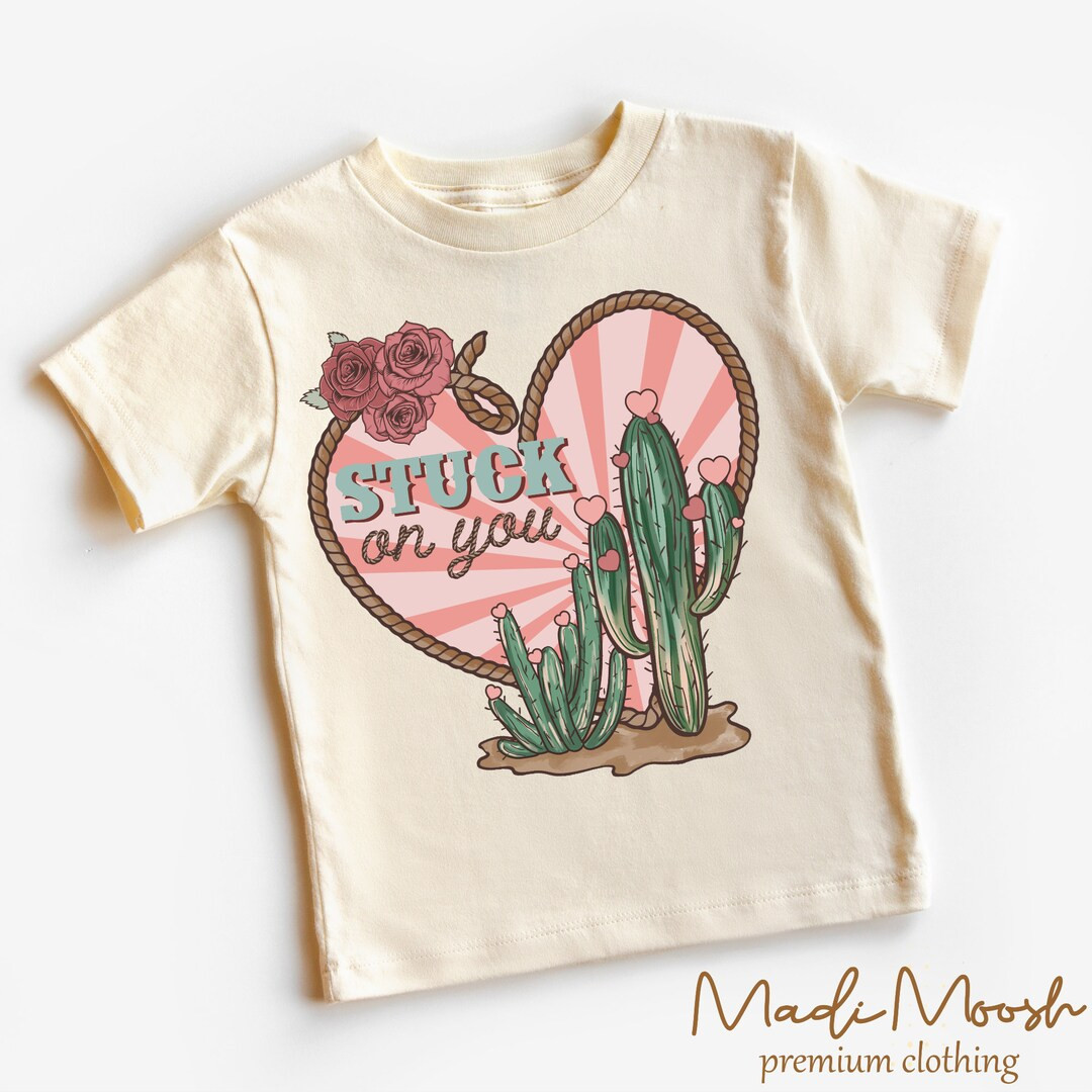 Stuck on You Valentine Kids Shirt  Country Cowboy Cowgirl - Etsy | Etsy (US)
