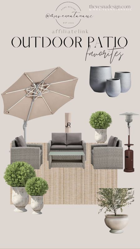 Outdoor Patio Set ☁️

Patio season, patio set, heater,  patio umbrella, rug, outdoor rug, outdoor patio set, Wayfair, planter, faux planter, conversation set, patio, porch, 

#LTKSale #LTKFind #LTKhome