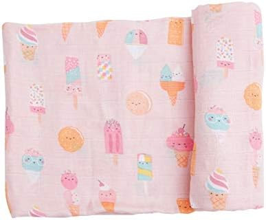 Angel Dear New Bamboo Muslin Swaddle Blanket (Ice Cream) | Amazon (US)