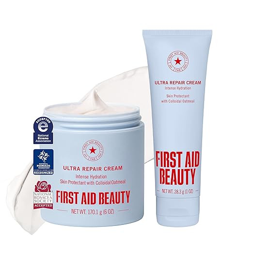 First Aid Beauty Ultra Repair Cream, Intense Hydration - Clinically Tested Face & Body Moisturize... | Amazon (US)