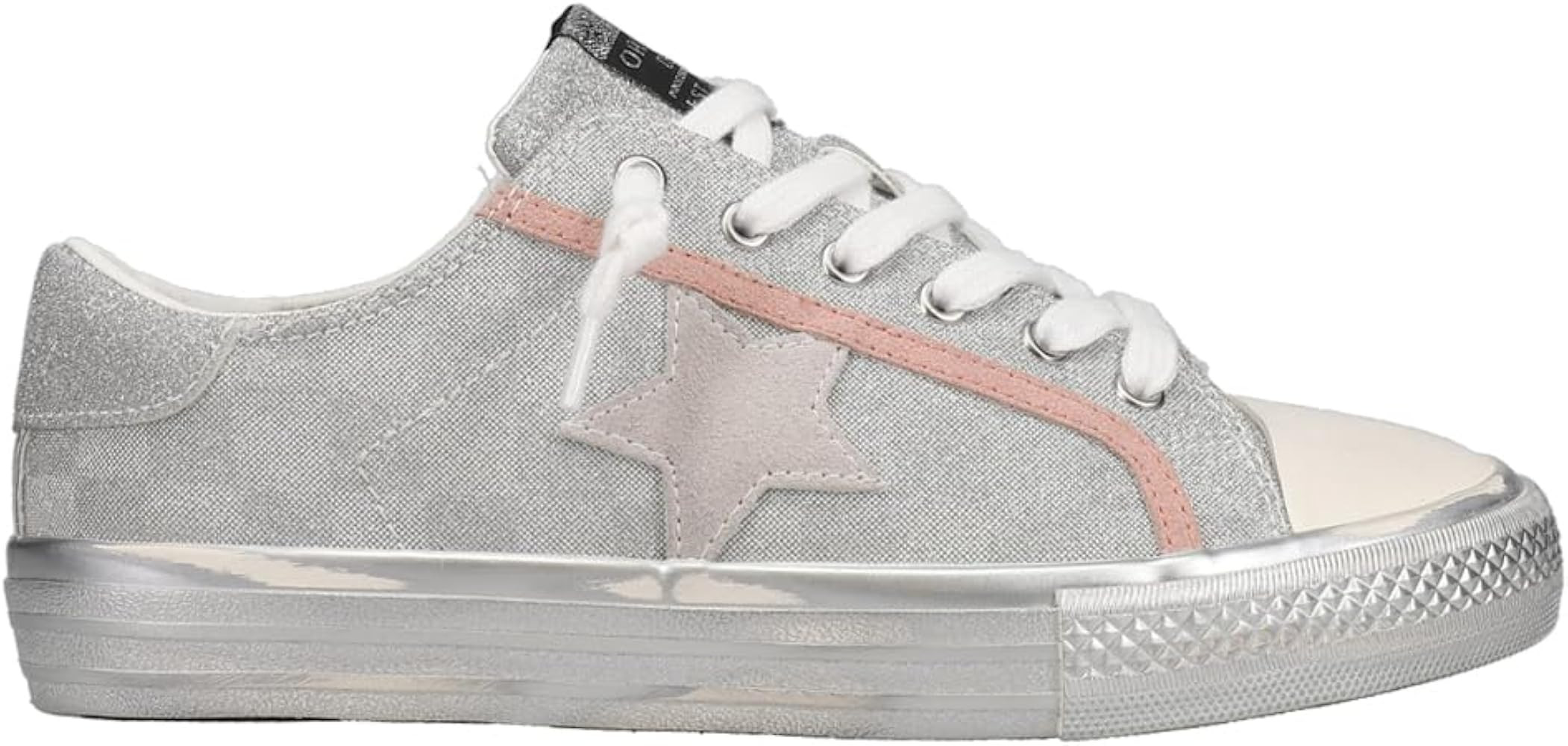 VINTAGE HAVANA Womens Alive Metallic Glitter Slip On Sneakers Shoes Casual - Gold | Amazon (US)