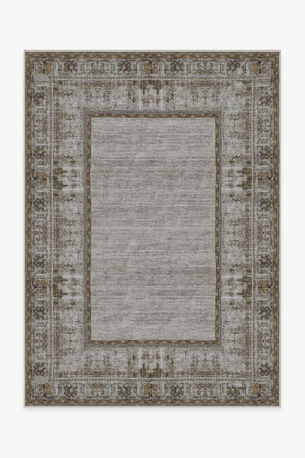 Vintage Daisy Bordered Hazel Rug | Ruggable
