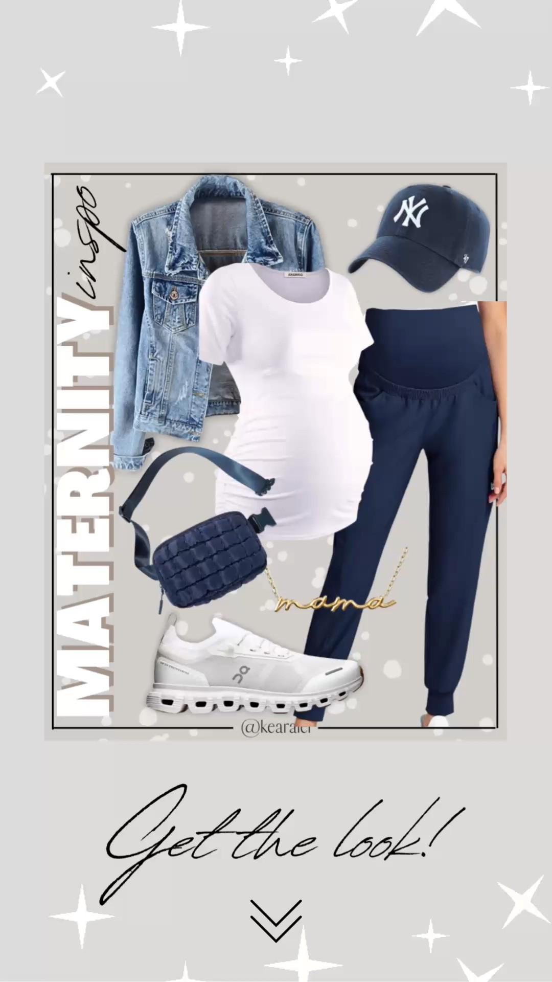 Summer maternity outfits fall pregnancy outfits idea navy blue maternity joggers leggings scrubs sweats over the bump with white maternity shirt short sleeve and denim jacket and women’s white on cloud 6 sneakers 47 brand navy blue New York Yankees baseball hat trucker hat cap blue quilted puffer crossbody bum bag purse carryall tote handbag white black striped crew socks for women gold mama necklace Amazon fall outfits affordable baby bump style || #maternity #outfits #outfit #cardigan #coatigan #amazon #pinkblush #motherhood #bump #pregnancy #pregnant
.
.
.
baby shower dress, Maternity Dresses, Maternity, over the bump, motherhood maternity, pinkblush, mama shirt sweatshirt pullover, hospital bag, nursery, maternity photos, baby moon, pregnancy, pregnant, maternity leggings, maternity tops, diaper bag, mama necklace, baby boy, baby girl outfits, newborn, mom, 

Amazon fashion, teacher outfits, business casual, casual outfits, neutrals, street style, Midi skirt, Maxi Dress, Swimsuit, Bikini, Travel, skinny Jeans, Puffer Jackets, Concert Outfits, Cocktail Dresses, Sweater dress, Sweaters, cardigans Fleece Pullovers, hoodies, button-downs, Oversized Sweatshirts, Jeans, High Waisted Leggings, dresses, joggers, fall Fashion, winter fashion, leather jacket, Sherpa jackets, Deals, shacket, Plaid Shirt Jackets, apple watch bands, lounge set, Date Night Outfits, Vacation outfits, Mom jeans, shorts, sunglasses, Disney outfits, Romper, jumpsuit, Airport outfits, biker shorts, Weekender bag, plus size fashion, Stanley cup tumbler, Target, Abercrombie and fitch, Amazon, Shein, Nordstrom, H&M, forever 21, forever21, Walmart, asos, Nordstrom rack, Nike, adidas, Vans, Quay, Tarte, Sephora, lululemon, free people, j crew jcrew factory, old navy

#LTKootd #LTKBump #LTKBaby