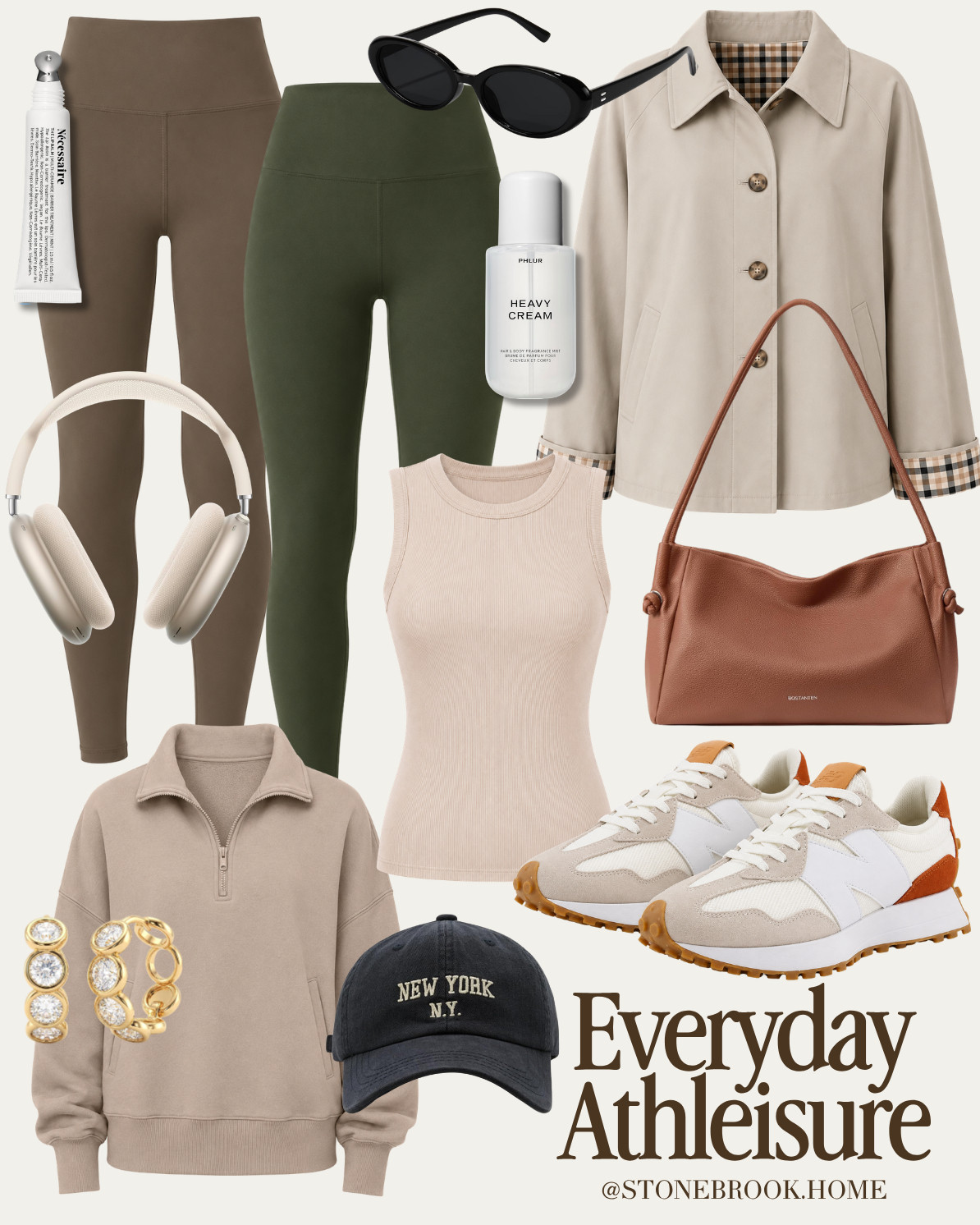 Neutral Athleisure, Olive Green Leggings, Taupe Leggings, High Waisted Leggings, Neutral Capsule Wardrobe, Elevated Athleisure, Casual Chic Outfit, Everyday Activewear, Travel Outfit, Airport Style, Quarter Zip Sweatshirt, Neutral Quarter Zip, Sleeveless Ribbed Tank, Modest Tank Top, Lightweight Trench Jacket, Neutral Sneakers, Retro Running Shoes, Brown Shoulder Bag, Minimal Everyday Style, Capsule Wardrobe Essentials, Neutral Outfit Ideas, Weekend Outfit, Coffee Run Outfit, Walking Outfit, Errands Outfit, Comfortable Everyday Style, Minimalist Fashion, Elevated Casual Wear, Soft Neutral Fashion, Fall Transition Outfit, Spring Athleisure, Layering Basics, Neutral Accessories, Baseball Cap Outfit, Athleisure Aesthetic, Everyday Capsule, Cozy Casual Outfit, Clean Girl Style, Neutral Fashion Finds, Amazon Fashion Finds

#LTKgrwm #LTKootd #LTKSeasonal