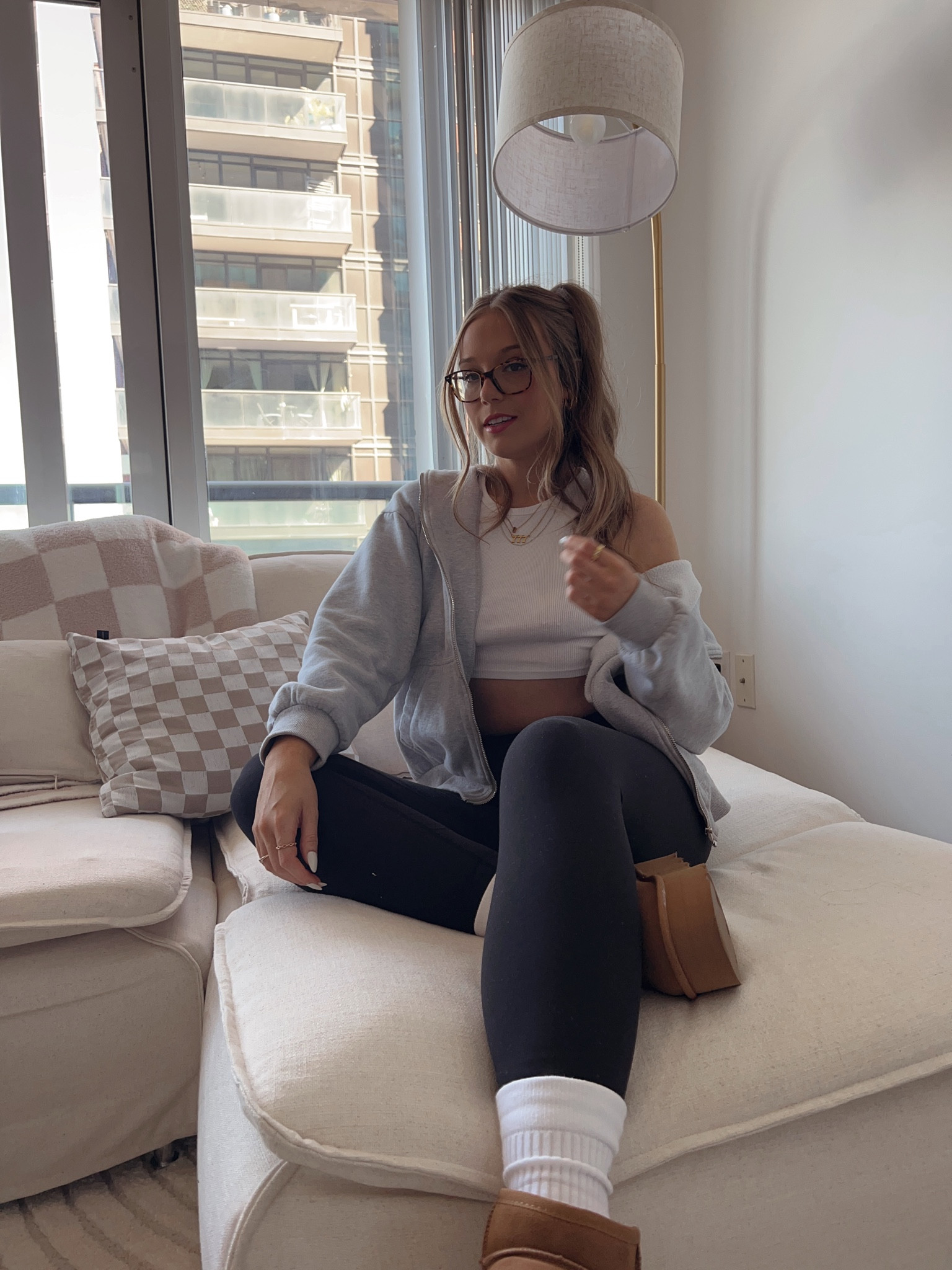 Zara Top - S 
Amazon Sweater - L
Amazon Leggings - M
Uggs - 8

#LTKstyletip #LTKxPrime #LTKGiftGuide
