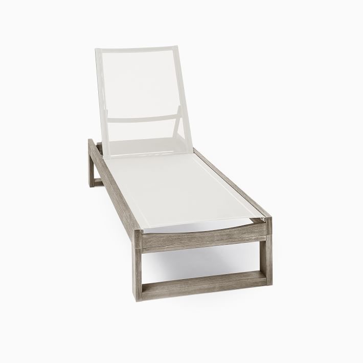 Portside Outdoor Textilene Chaise Lounge | West Elm (US)