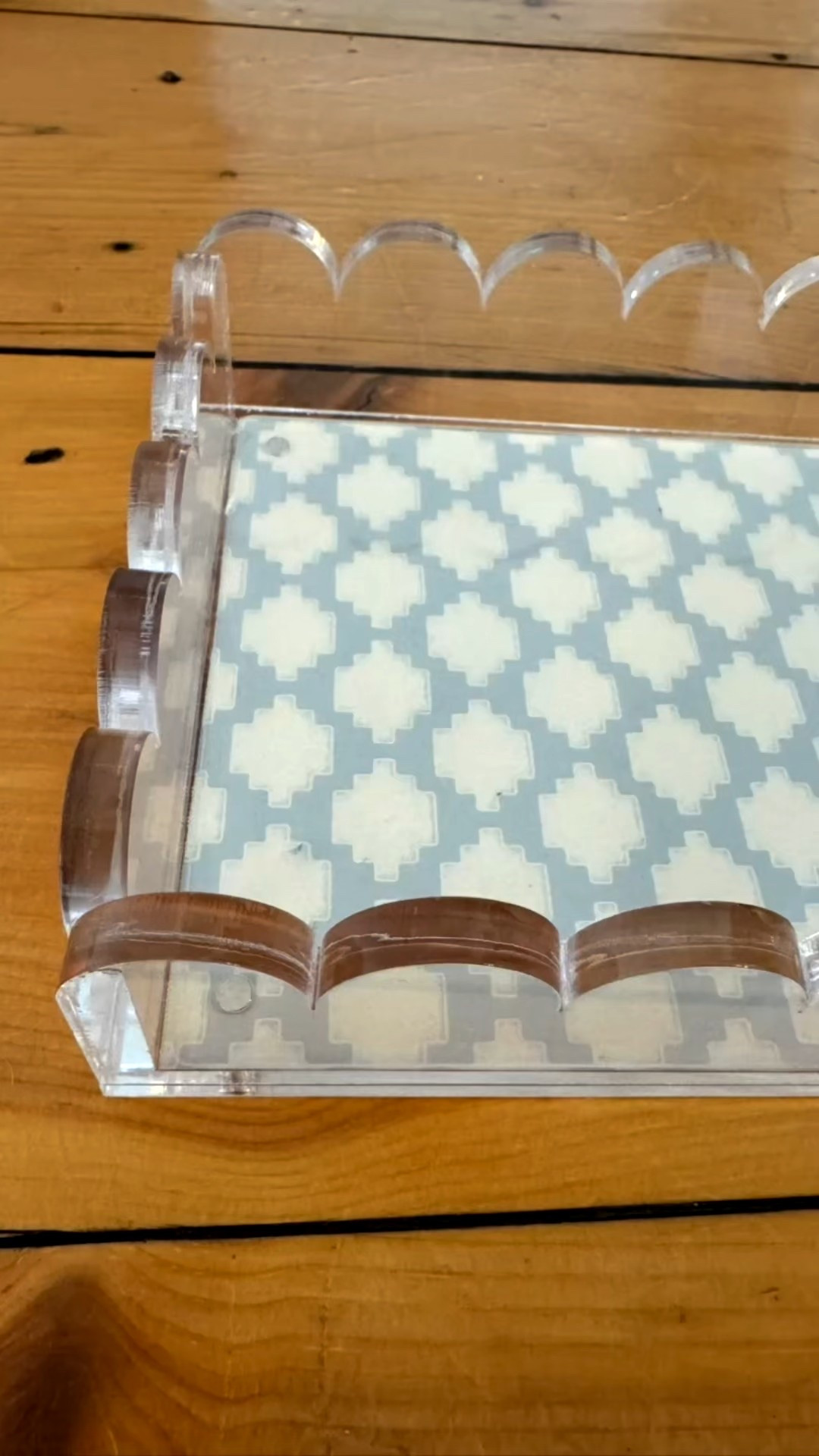 🩵Acrylic tray…a home decor favorite! I love that you can remove the top and customize it however you want. The scallop design is so cute! This is great for a dresser or a nightstand and would make a wonderful gift as well. ￼

#LTKHome