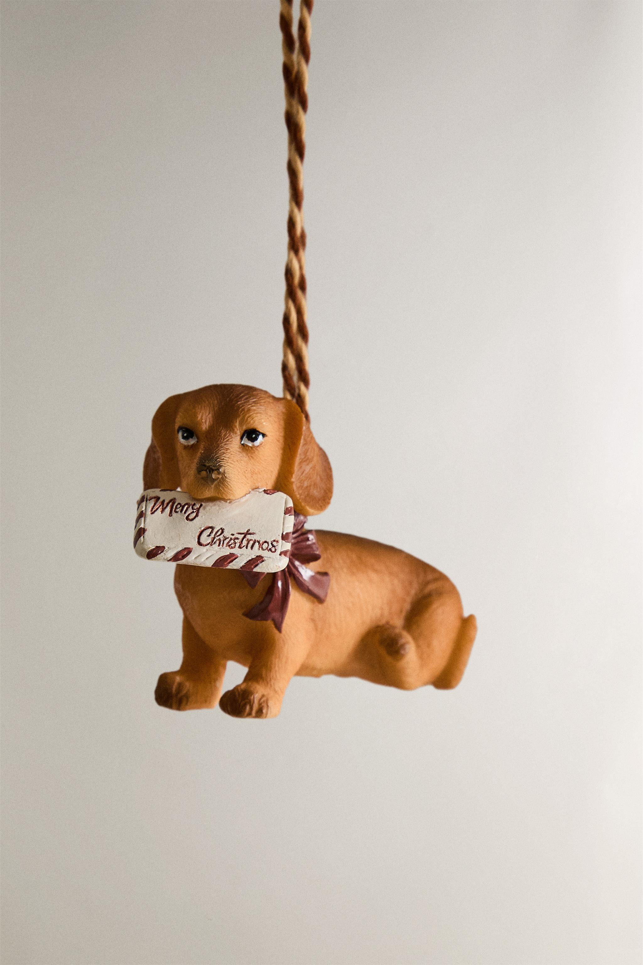 DOG LETTER CHRISTMAS TREE DECORATION | Zara UK