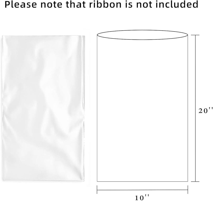 Morepack 10x20 Inches Cellophane Bags,Clear Cellophane Gift Bags for Mugs,Bottles,30Pieces | Amazon (US)