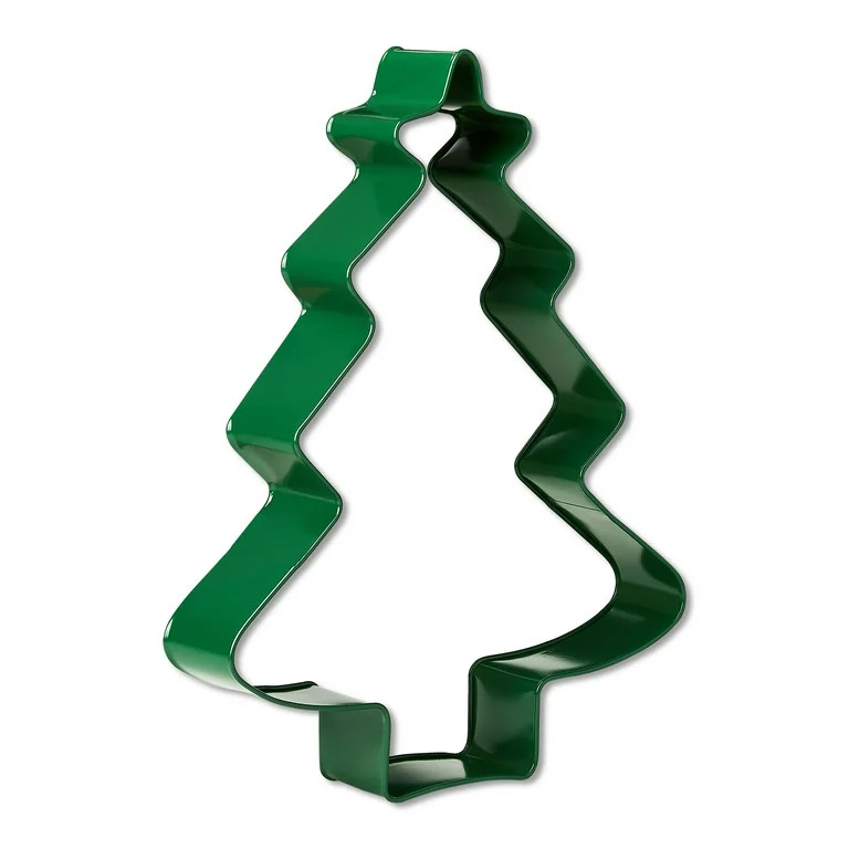 Metal Tree Cutter Christmas Decoration, Green, 22", by Holiday Time | Walmart (US)