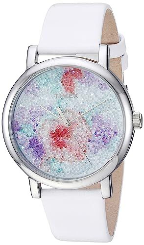 Timex Women's Crystal Bloom Swarovski Fabric Dial 38mm Watch | Amazon (US)