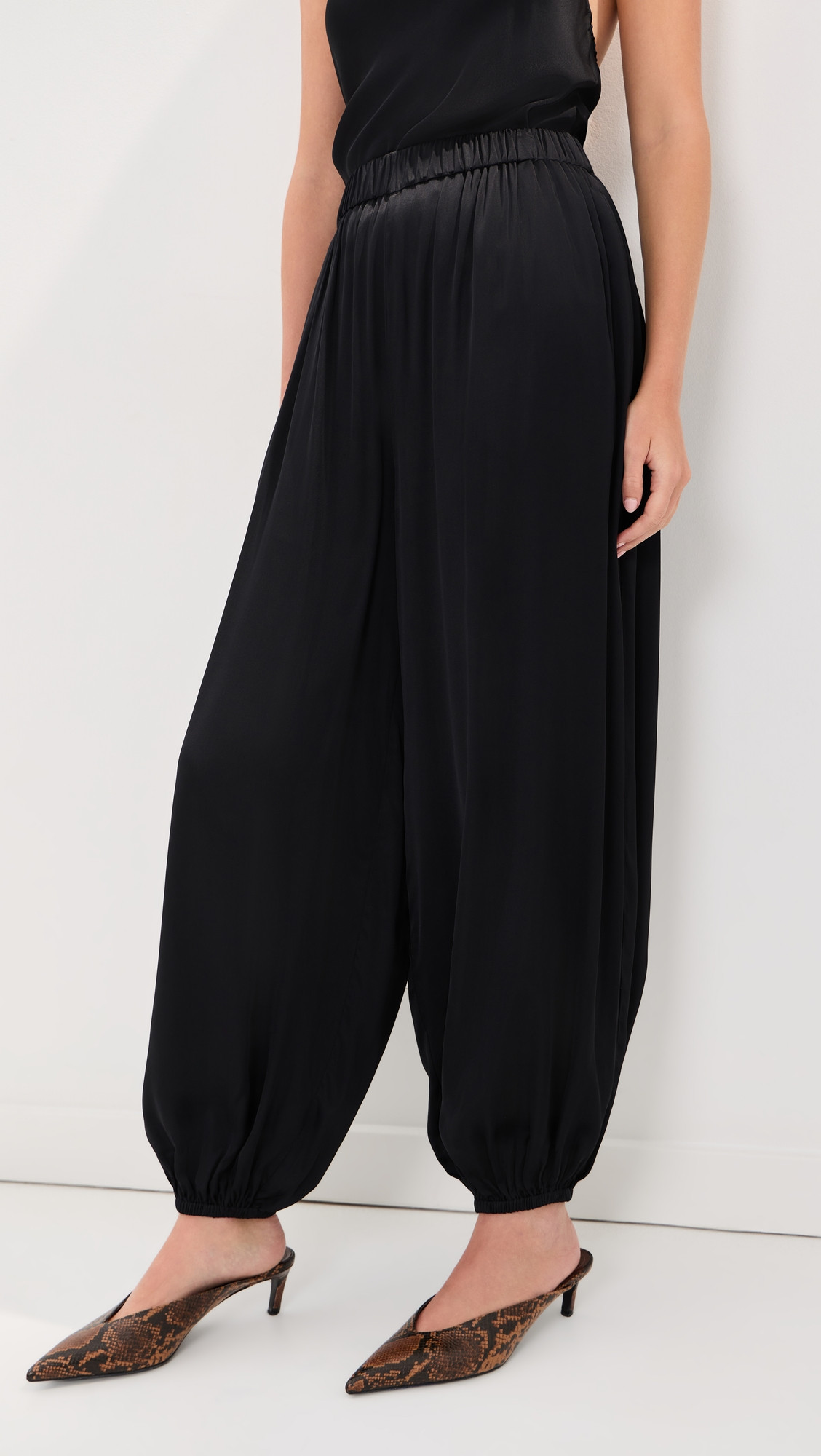 LE BOP Hunter Satin Balloon Pants Black XXS | Shopbop