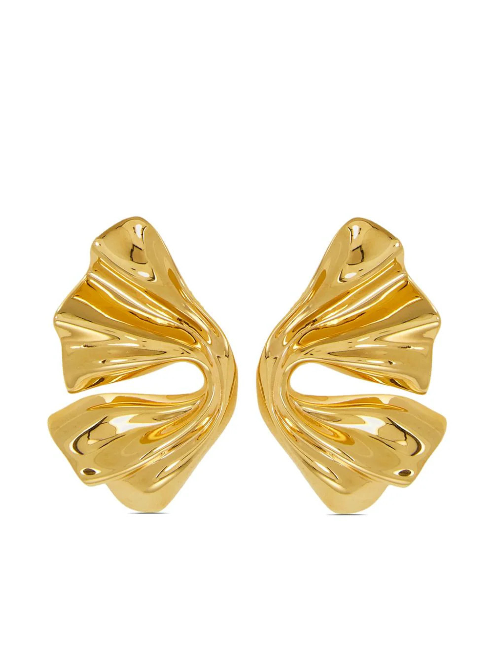 Ferragamo draped earrings - Gold | Farfetch Global
