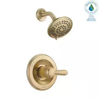 Lahara 1-Handle 1-Spray Shower Faucet Trim Kit in Champagne Bronze (Valve Not Included) | The Home Depot