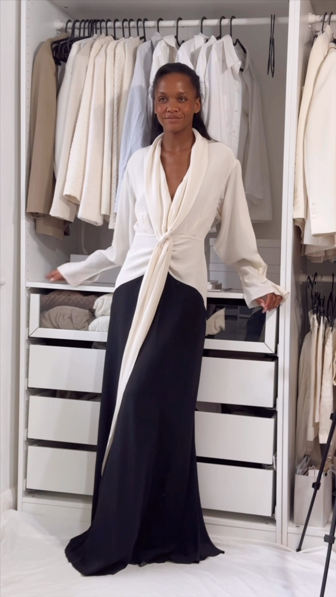 Victoria Beckham two tone draped silk gown, black and white dress, classic outfit, Net A Porter, Harvey Nichols 

#LTKsummer #LTKuk #LTKstyletip