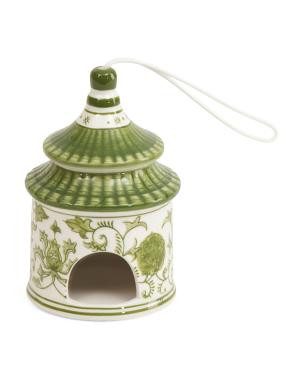 7x5in Chinoiserie Pagoda Bird House | TJ Maxx