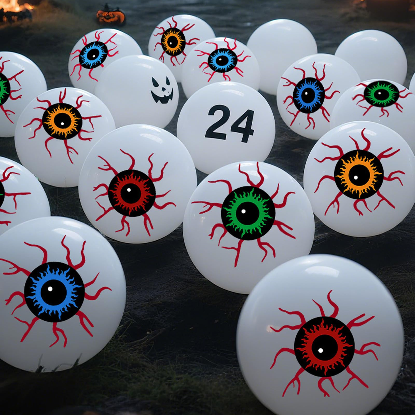 Halloween Party Favors - Halloween Games, 24 Halloween Eyeballs Toys Bulk, Party Games Crafts for... | Amazon (US)