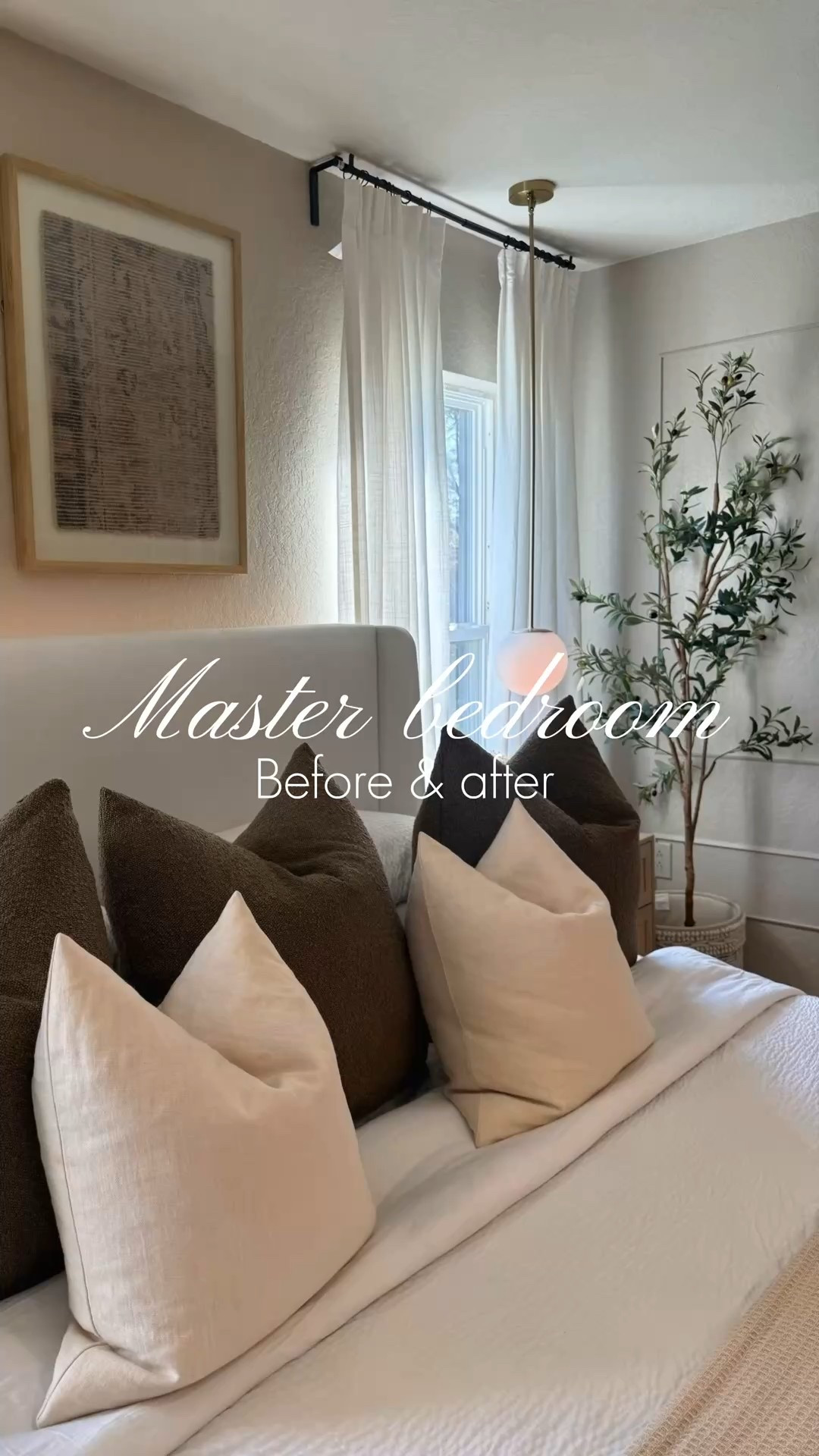 Before & after of my master bedroom