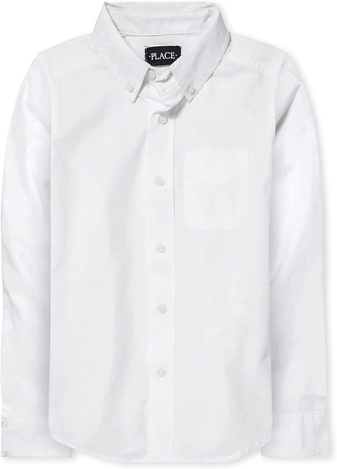 The Children's Place Boys' Long Sleeve Oxford Shirt | Amazon (US)