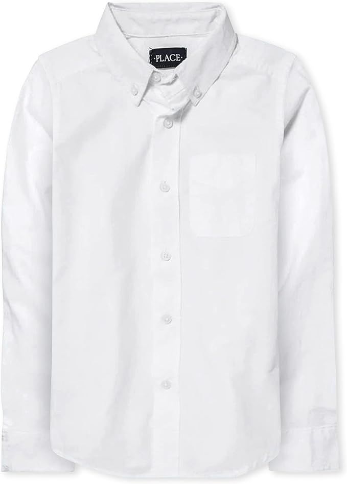 The Children's Place Boys' Long Sleeve Oxford Shirt | Amazon (US)