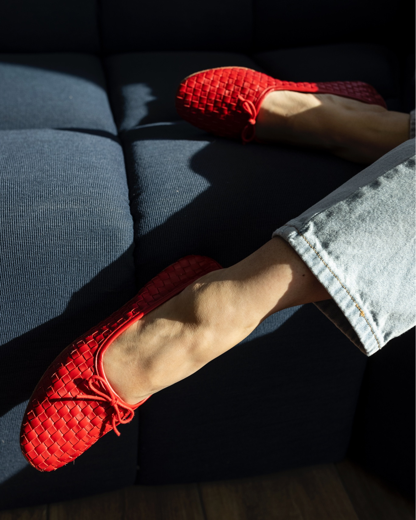 The most comfortable red ballet flats ever 