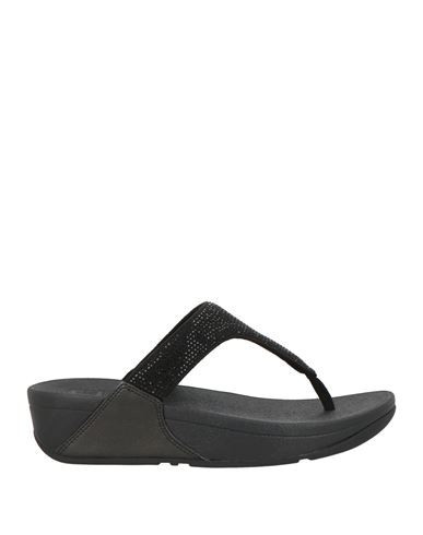 Fitflop Woman Thong sandal Black Size 8.5 Textile fibers | YOOX (US)