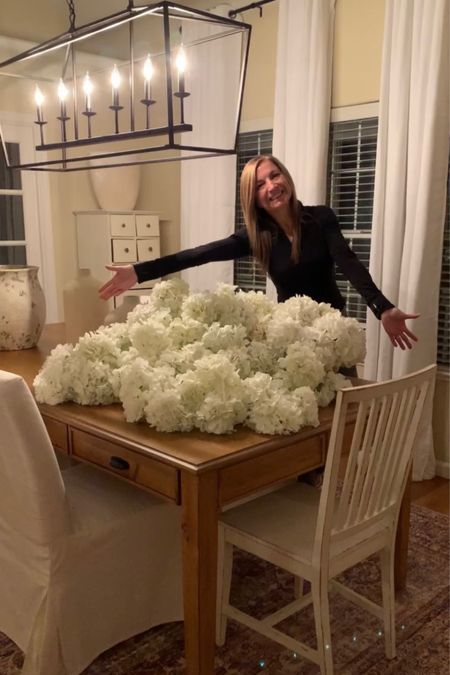 Sharing all my faux hydrangeas in one spot!! I have these sourced along with some other items in my dining room: chairs, lantern chandelier, rug, curtains and pottery.

#LTKunder100 #LTKhome #LTKSeasonal