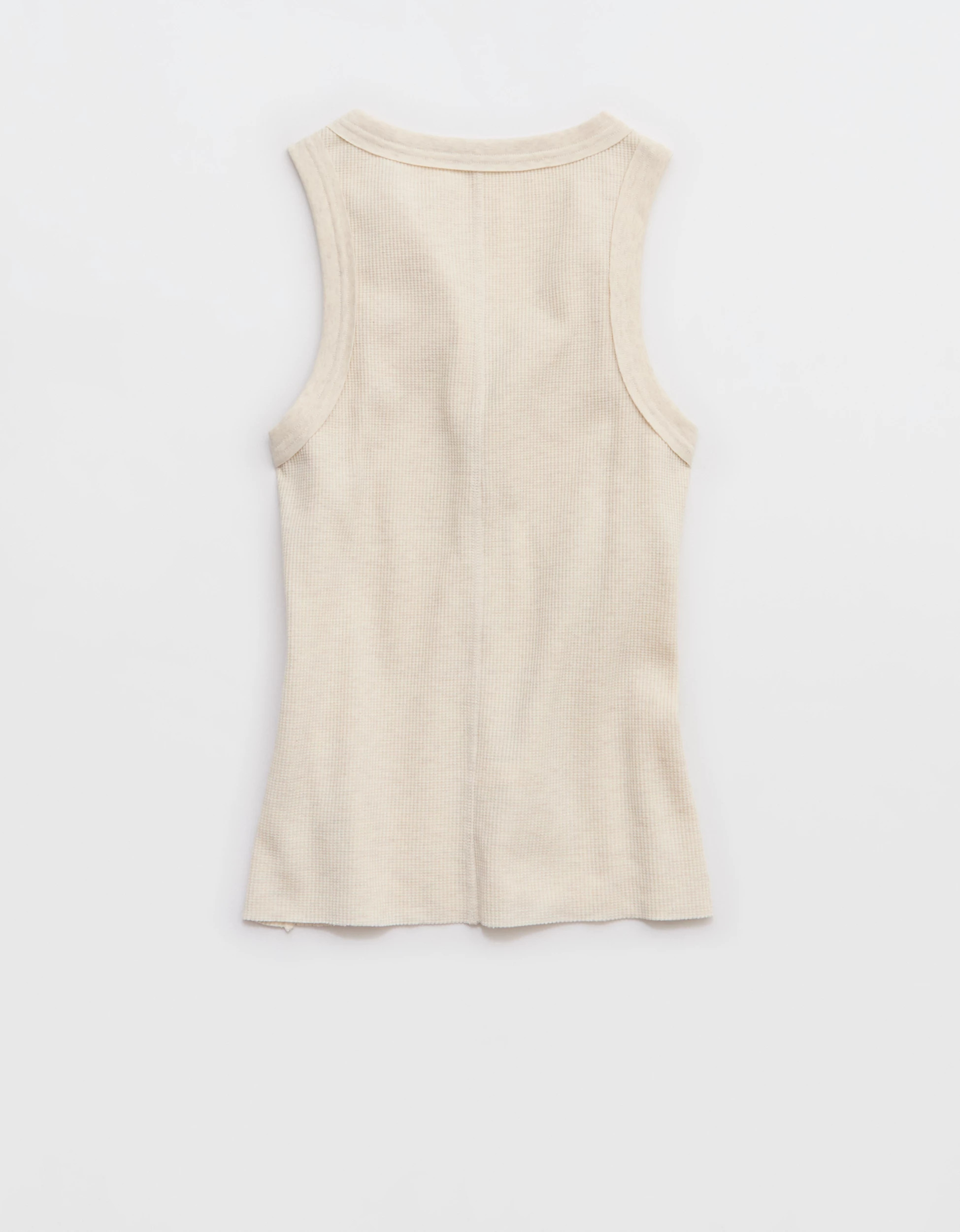 Aerie Unwind Waffle Henley Tank Top | Aerie