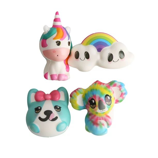 Way To Celebrate Slow Rise Squishies, Fidget Toys, Party Favors, 4 ct | Walmart (US)