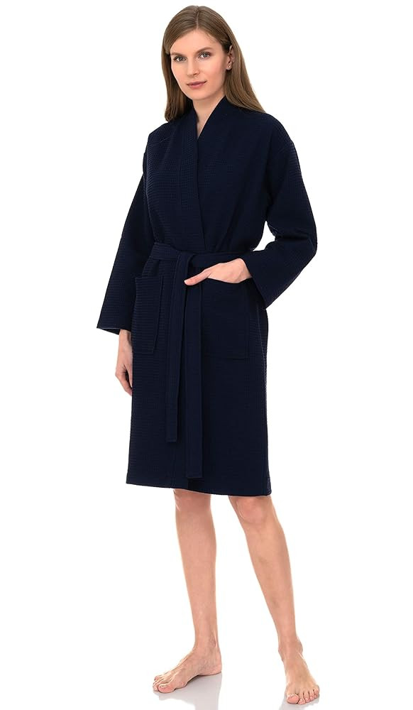 TowelSelections Womens Waffle Robe, Kimono Spa Bathrobe Soft Bath Robe for Women | Amazon (US)