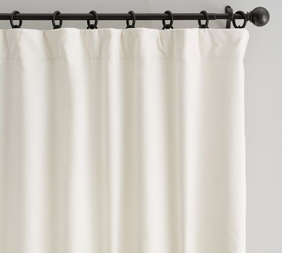 Velvet Twill Curtain | Pottery Barn (US)