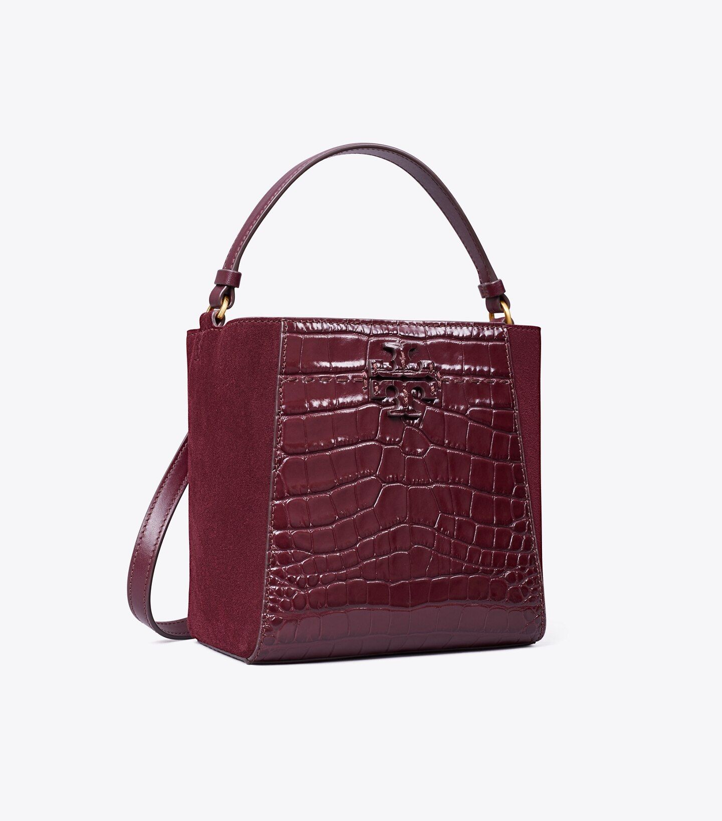 Small McGraw Embossed Bucket Bag: Women's Designer Crossbody Bags | Tory Burch | Tory Burch (US)