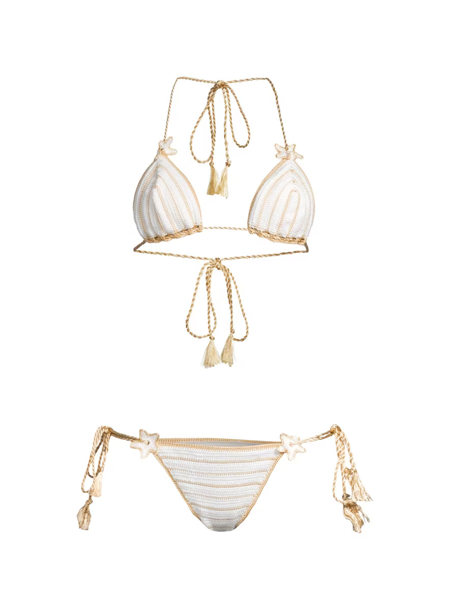 Crochet 2-Piece Bikini Set | Saks Fifth Avenue