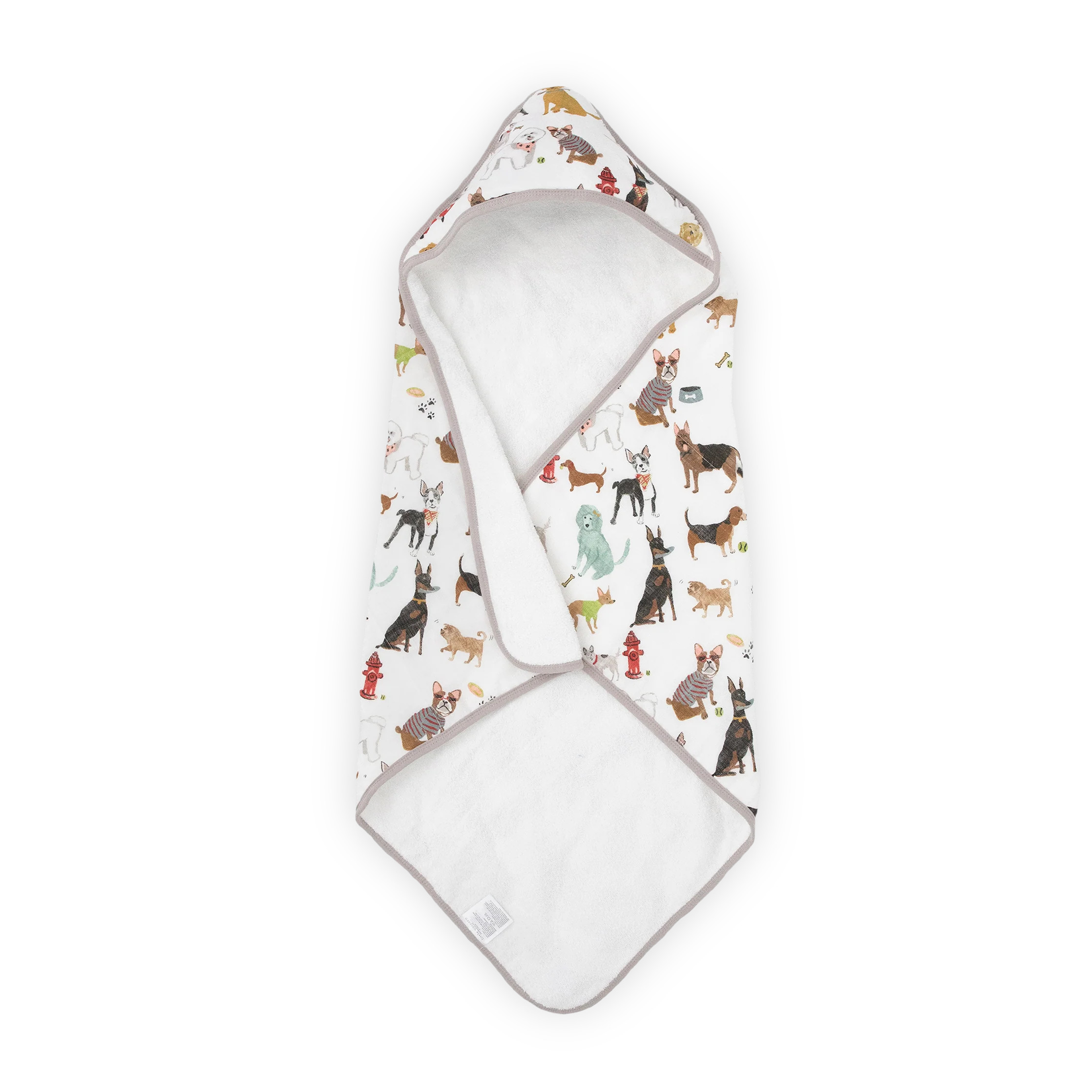 Infant Hooded Towel - Woof | Little Unicorn