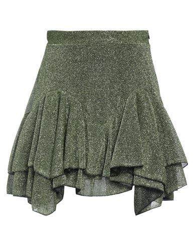 Haveone Woman Mini skirt Green Size M Polyamide, Metallic fiber, Polyester | YOOX (US)