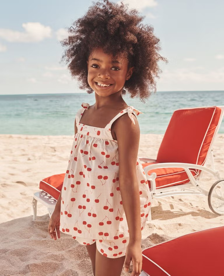 Sleeveless Poplin Top & Shorts Set | Hanna Andersson