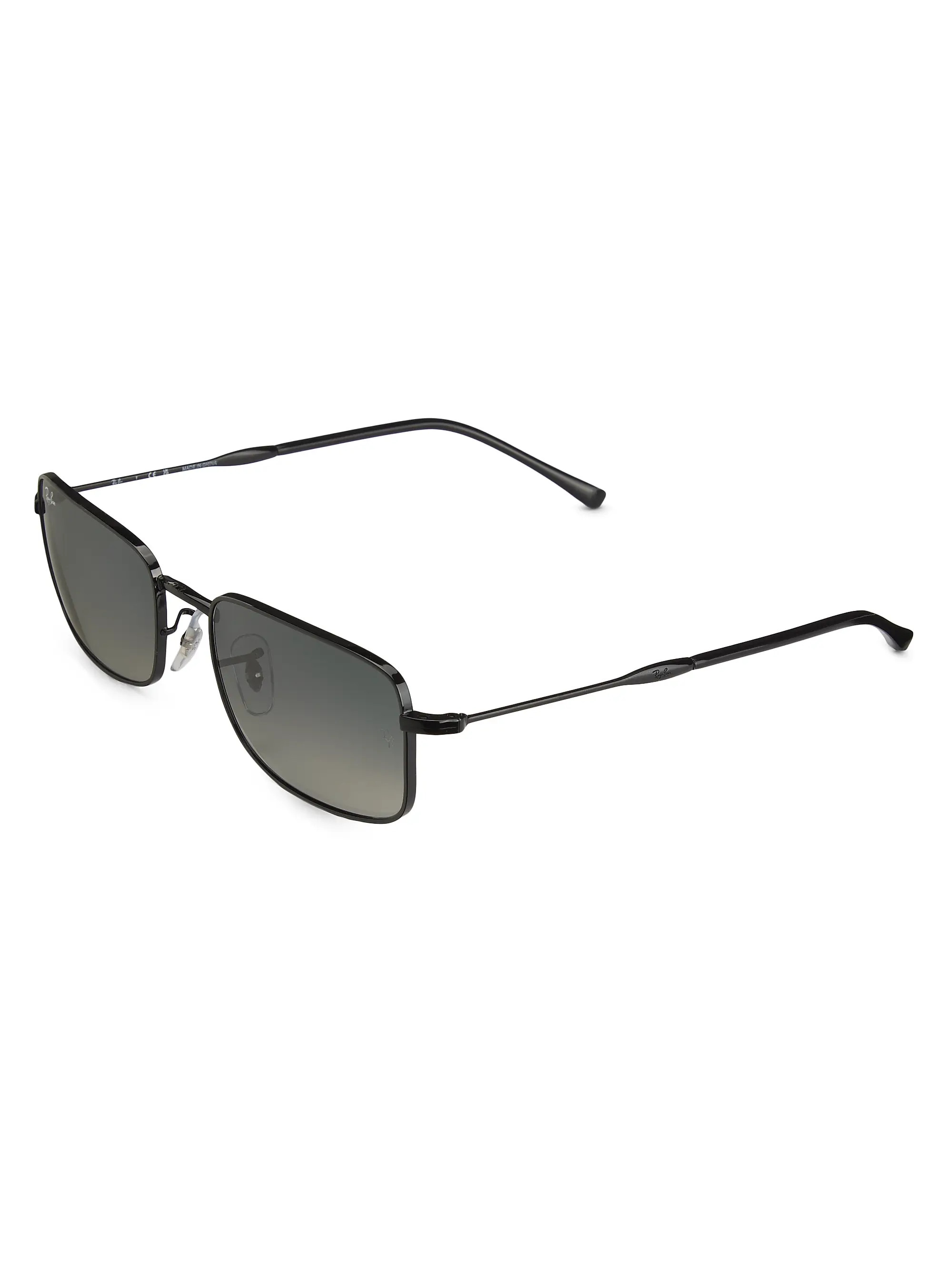 Shop Ray-Ban RB3746 56MM Rectangular Sunglasses | Saks Fifth Avenue | Saks Fifth Avenue