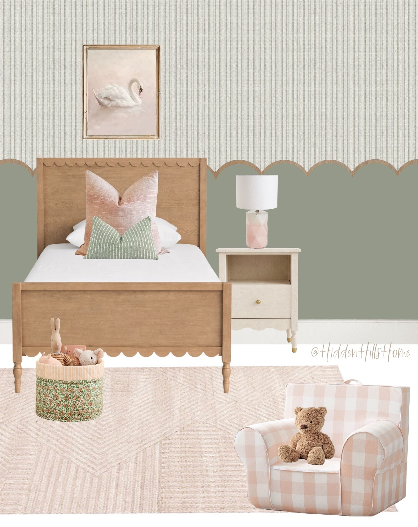Girls bedroom decor mood board, toddler girls room design, twin bed, girls room inspiration, pink and green girls bedroom, bedding, wallpaper 

#LTKHome #LTKSaleAlert #LTKKids