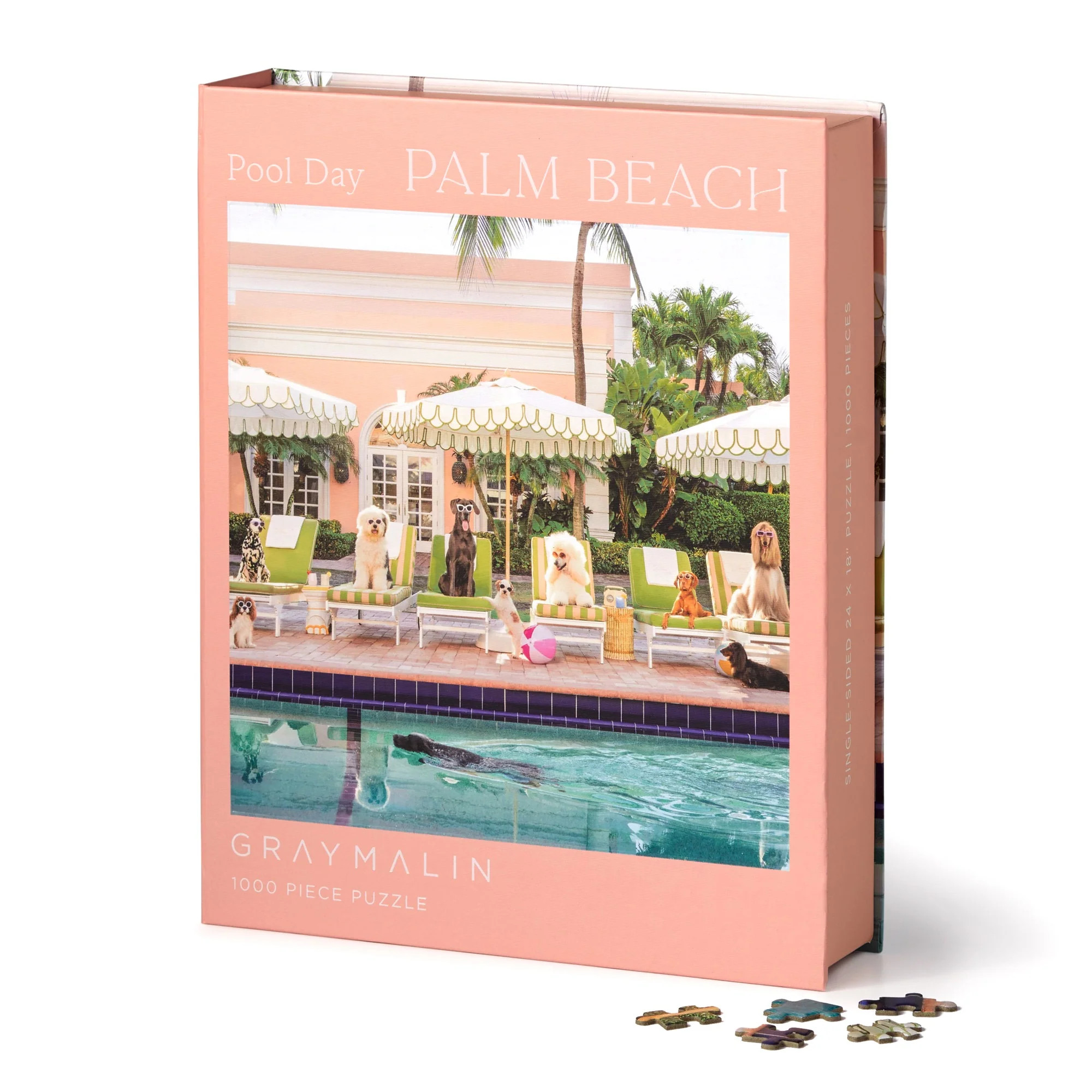 Gray Malin Pool Day Palm Beach 1000 Piece Book Box Puzzle | Galison