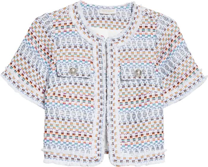 Ramy Brook Karina Short Sleeve Tweed Jacket | Nordstrom | Nordstrom