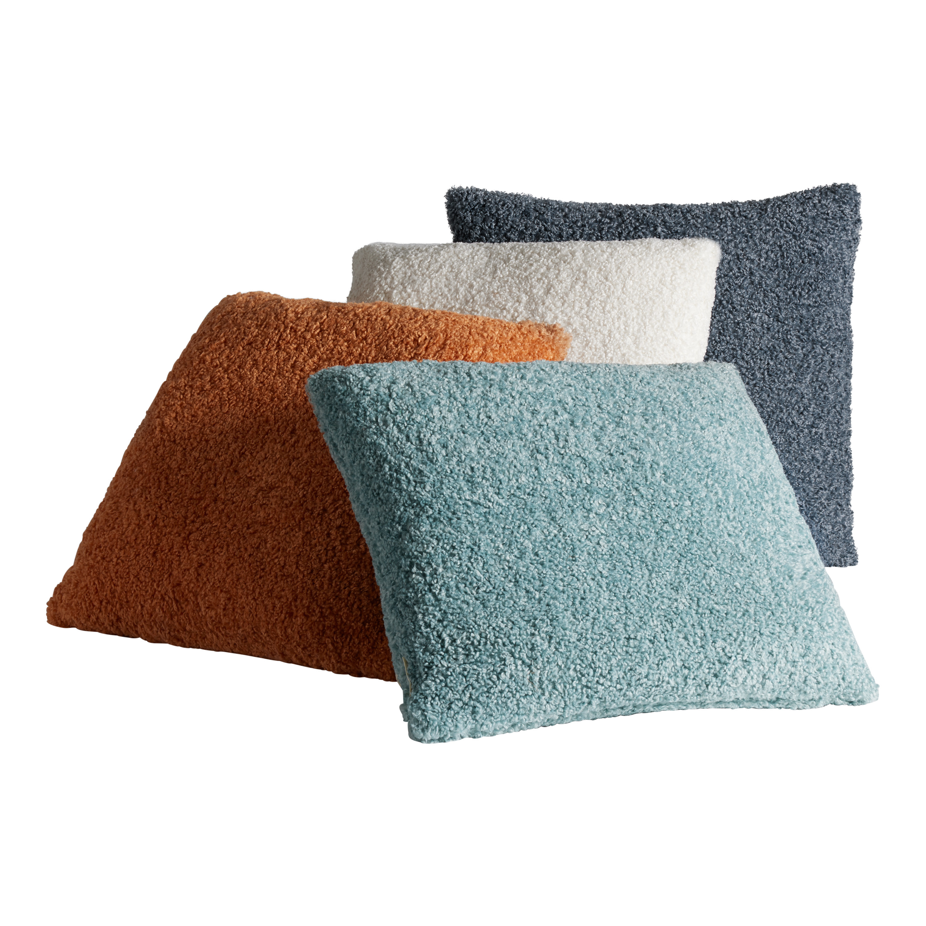 Oversized Textured Boucle Throw Pillow | World Market