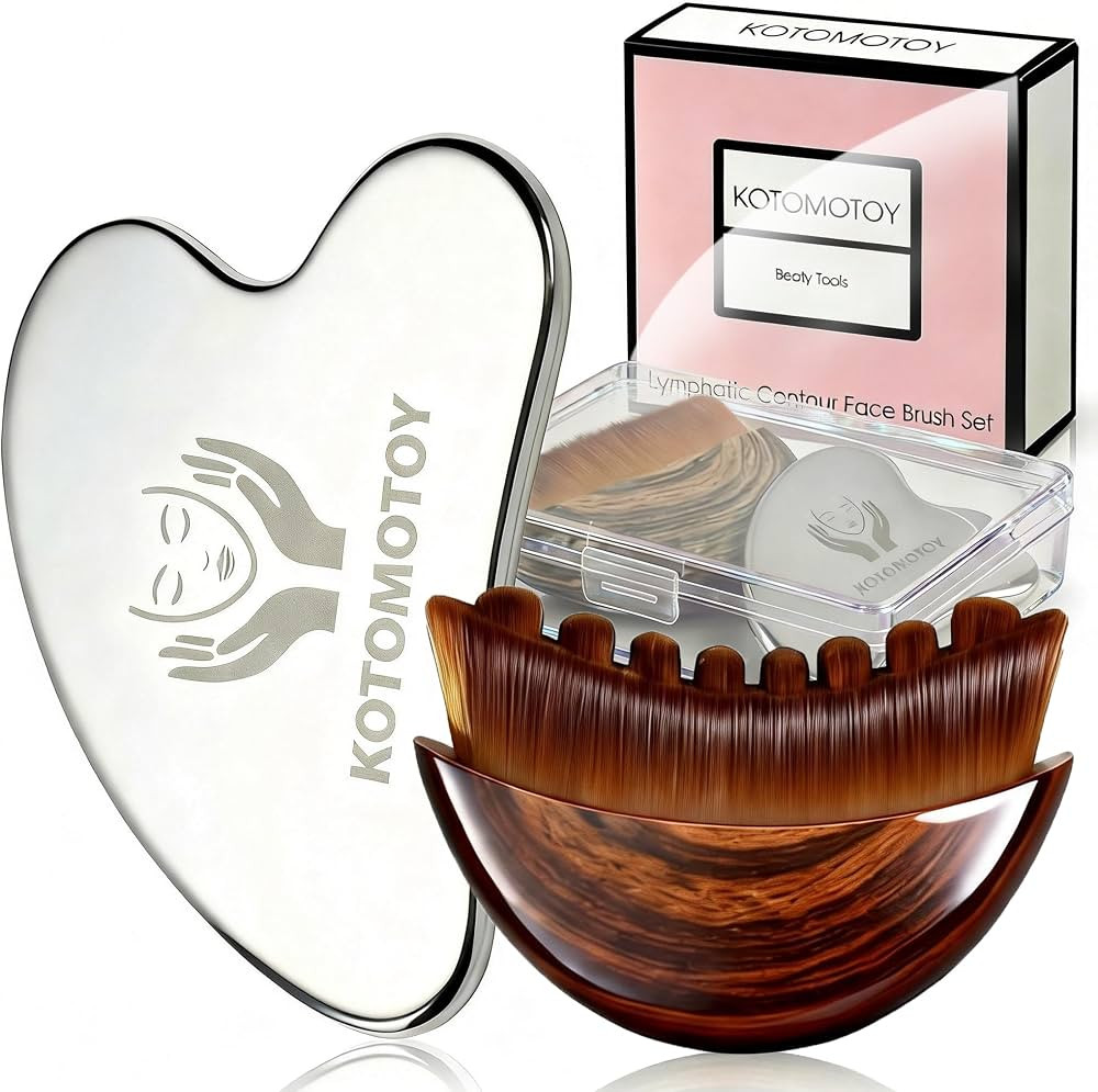 Lymphatic Contour Face Brush for Sculpting, lymphatic Face Brush gua sha facial tools Lymphatic D... | Amazon (US)