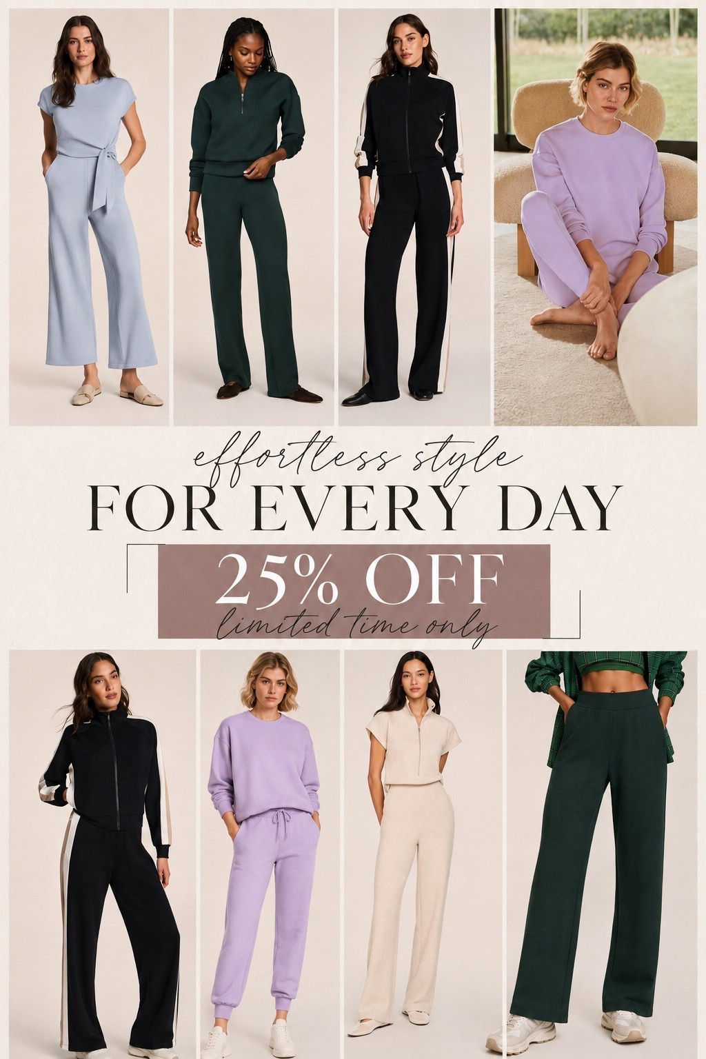 25% OFF 👀 the sets everyone is going to live in this fall

If you love that polished, put-together look without sacrificing comfort, RUN. These elevated matching sets, wide-leg pants, soft pullovers + easy one-and-done styles are 25% OFF right now. 🤎

Perfect for travel days, school drop-off, errands, WFH + those days when you want to look chic with basically zero effort.

I linked all my favorites — tap to shop the sale before the best colors + sizes are gone!

#LTKSale #LTKFashion #LTKStyleTip #FallFashion #FallOutfits #FallStyle #MatchingSets #MatchingSet #ElevatedBasics #ElevatedAthleisure #AthleisureStyle #Loungewear #TravelOutfit #MomStyle #CasualChic #ComfyStyle #WideLegPants #FallWardrobe #WardrobeEssentials #WhatToWear

#LTKmomlife #LTKActive #LTKSaleAlert
