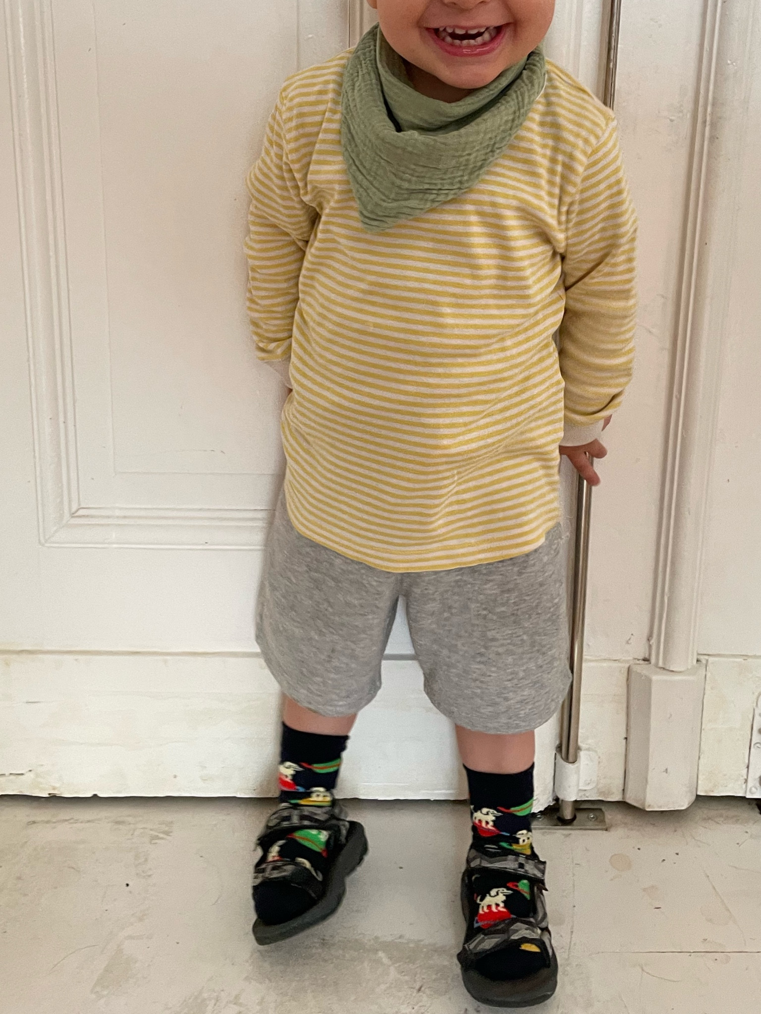 Kindergarten attire! With a fire sock sandal look.

#LTKeurope #LTKkids