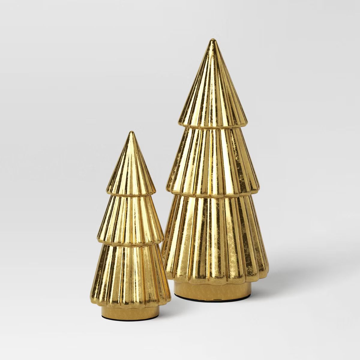 2pc Metallic Christmas Tree Figurine Set - Wondershop™ Gold | Target