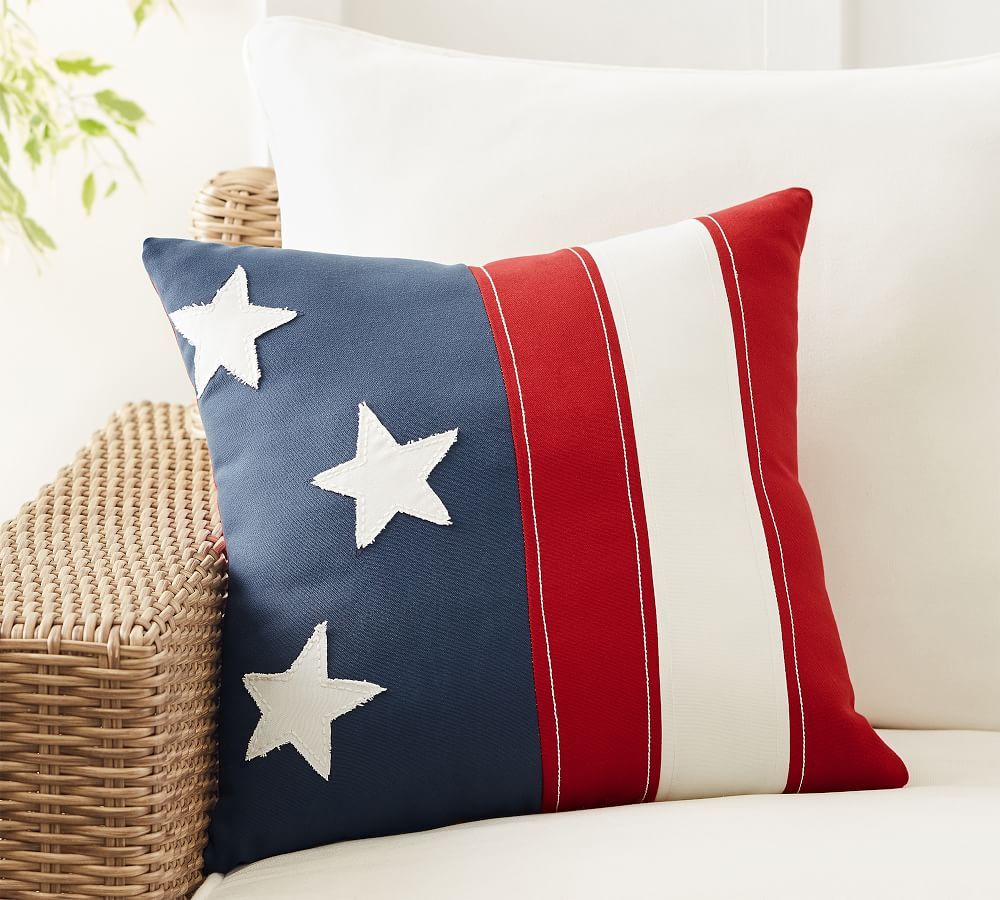 Americana Indoor/Outdoor Pillow | Pottery Barn (US)