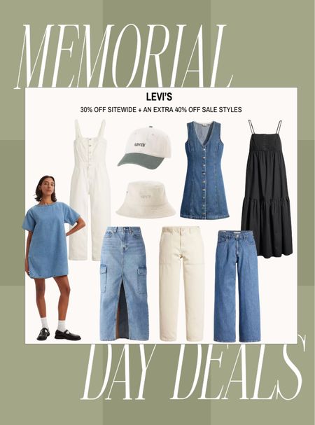 Memorial Day Deals | Levi’s: 30% off site wide + an extra 40% off sale styles 🤍👖

#levis #memorialdaysale #memorialday